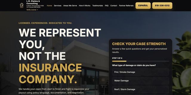 Help On Claims homepage